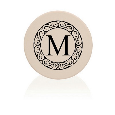 4" Round Ceramic Coaster