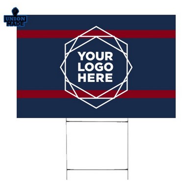 Corrugated Plastic Yard Signs (Digital Print/ Union)